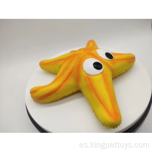 Juguete de mascota de la estrella del mar de látex chillido de látex